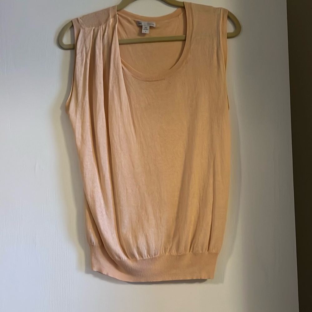 Gap silk & cashmere shell tank peach / pink size s